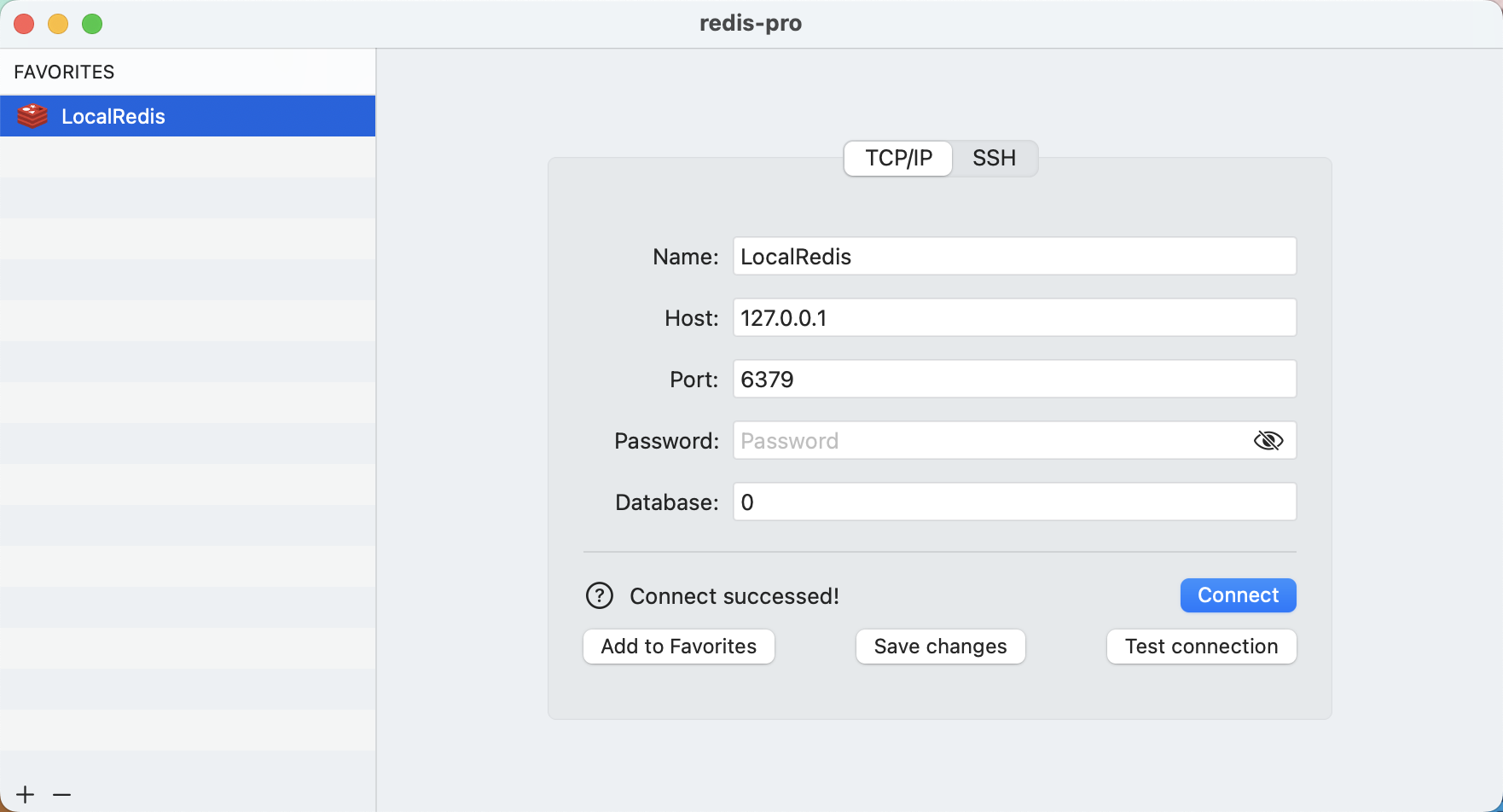 Connect To Local Redis